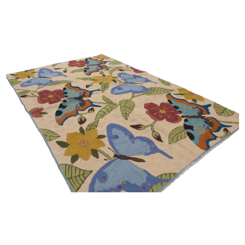 Lewallen Flatweave Area Rug, Rectangle 61 x 92cm
