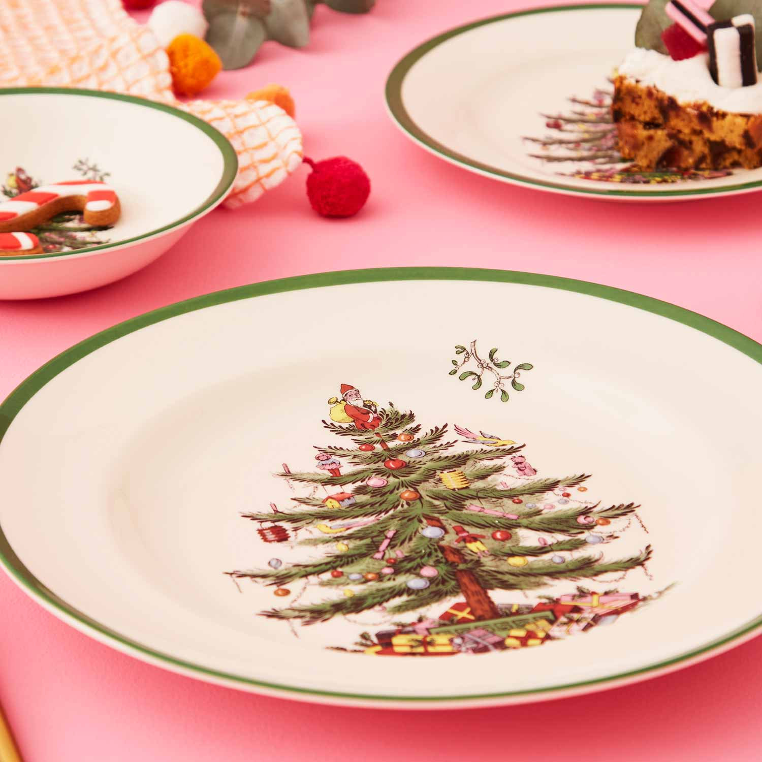 Christmas Tree 11" Porcelain Dinner Plate