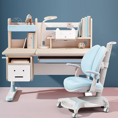 Bureau d'étude avec rehausse pour enfants Barba