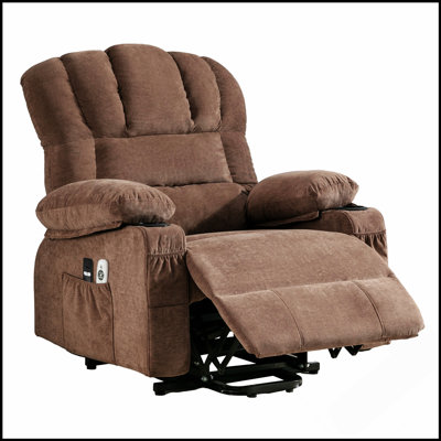 Fauteuil de massage électrique Power Lift avec chauffage, vibration, USB et inclinable pour le confort des personnes âgées