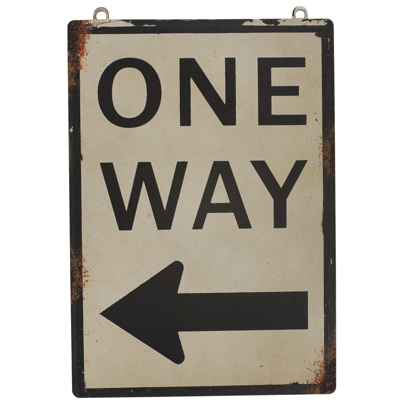 Décoration murale antique "One Way"