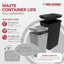 Poubelle rétractable en acier Rev-A-Shelf-115786868-104615433