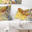 Coussin floral à feuilles de fleurs