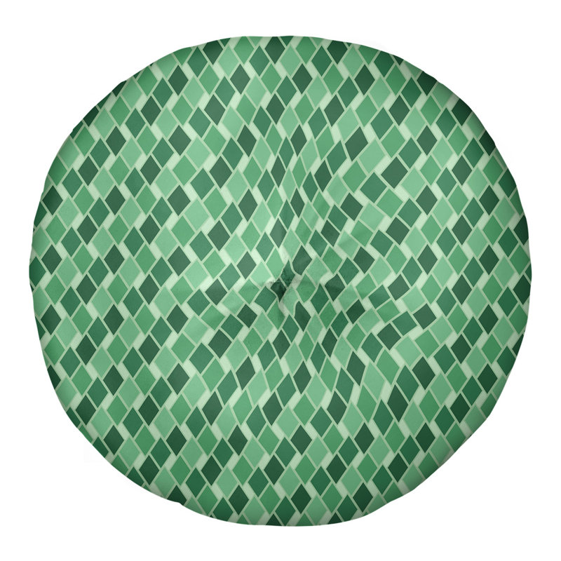 Coussin de sol Katelyn Elizabeth, 26 po x 26 po, Vert