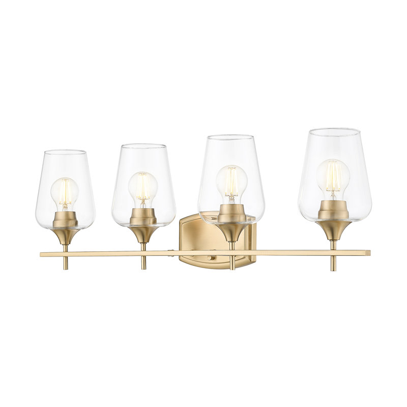 Meuble-lavabo 4 lumières Cloria, Quatre lumières, 9.5" H x 30" W x 6.75" D