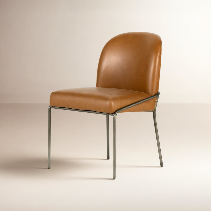 Laina 18.75'' H Upholstered Side Chair, Sierra Butterscotch Faux Leather