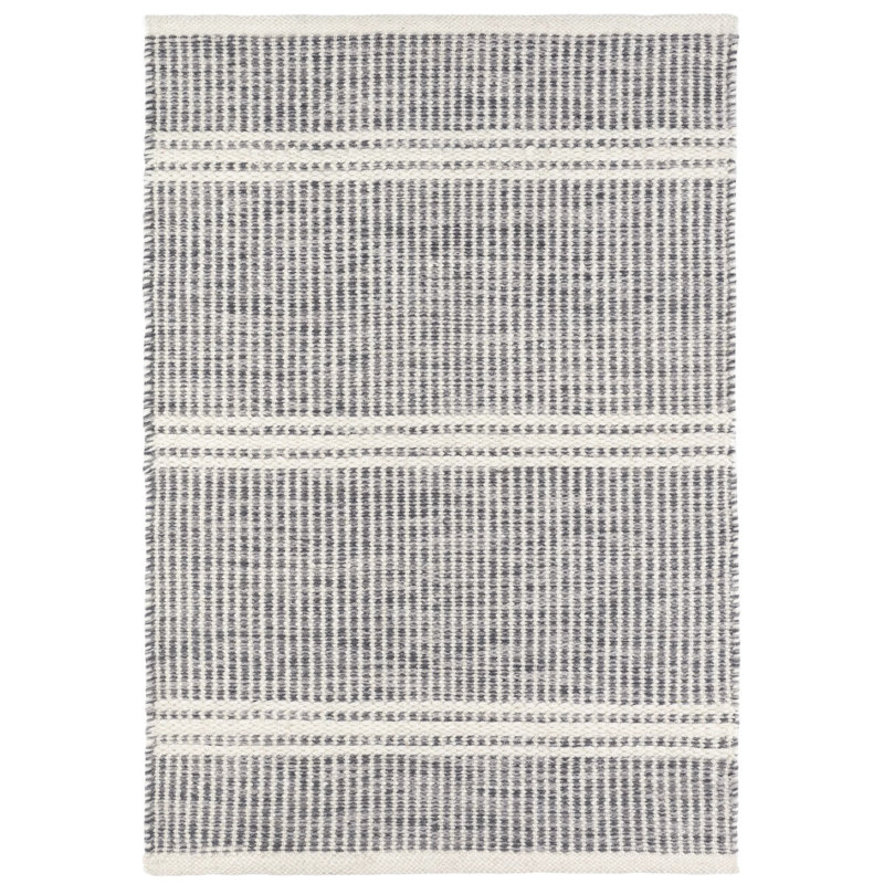 Malta Handwoven Wool Rug, Rectangle 3' x 5', Gray