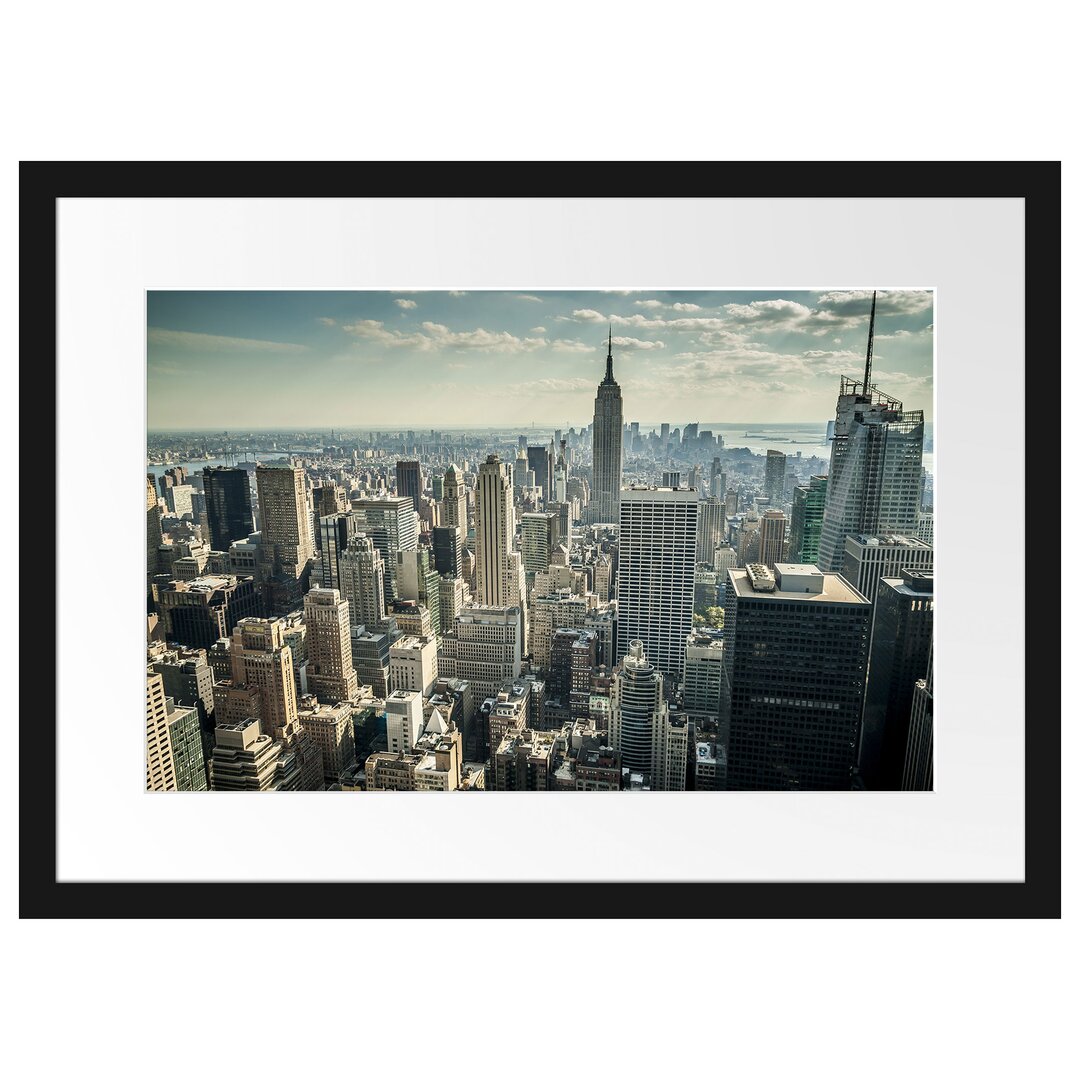 Gerahmtes Poster New York bei Tag