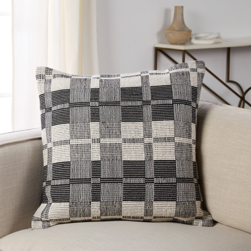 Housse et insert de coussin carré 100% coton Milana, Duvet