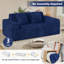 2 Seater Corduroy Loveseat-826838214