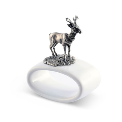 Lodge Deer Stoneware Napkin Ring