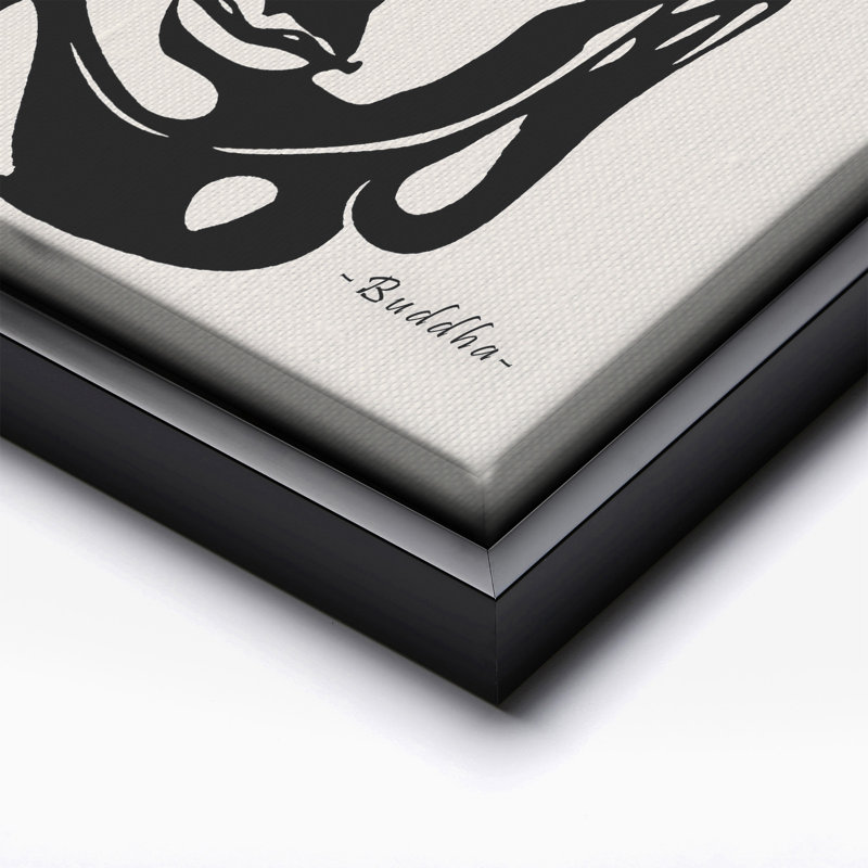 La douleur est inévitable, Black Framed, Canvas, 24"H x 32"W