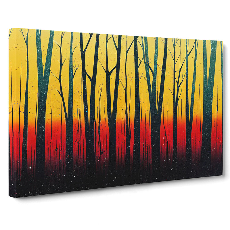 Splashed Forest Vol.3 Abstract - Wrapped Canvas, 35cm H x 50cm W x 3cm D
