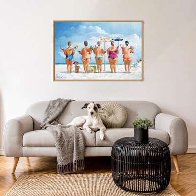 «No Al alcool Beyond this Point No. 2» par Ronald West, reproduction d'art sur toile encadrée