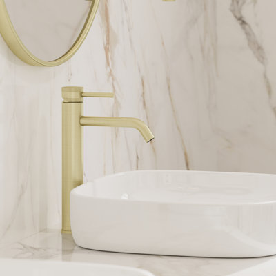Robinet de lavabo à vasque H 12 po avec bonde escamotable Angelsey