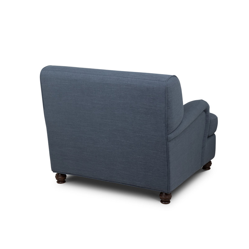 Kenwood Occasional Chair, Mocha, Heathered Navy