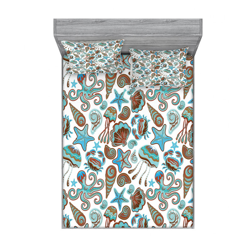 Microfiber Sheet Set, Queen Sheet Set with Fitted Sheet