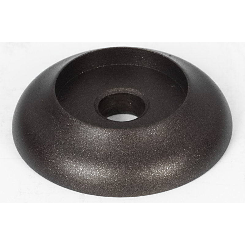 Metal Knob Backplate, Chocolate Bronze