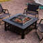 Rectangle Iron Charcoal Fire Pit