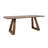 Mango Wood Rectangular Dining Table With Angular Base