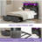  Upholstered Platform Bed with Storage Footboard-547357060
