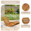Chaise longue inclinable en acacia Catryn