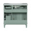 Meuble-lavabo simple 36 po avec plateau en résine Hagensee