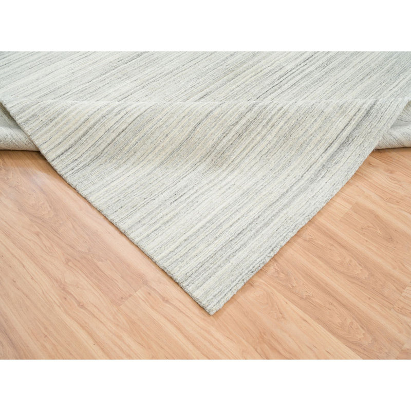 Vincenzio One-of-a-Kind Square 10'0" X 10'0" New Age Square Area Rug in Ivory