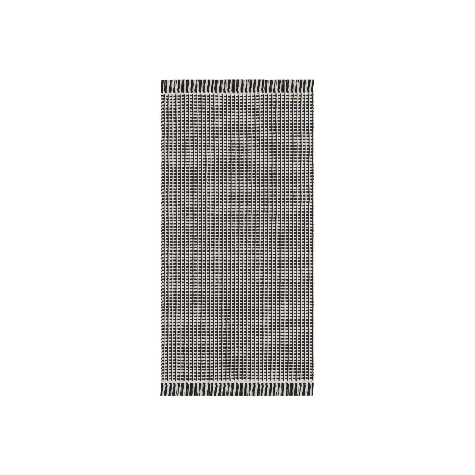 Bester Hand Woven Cotton Geometric Rug, Runner 2'3" x 14'