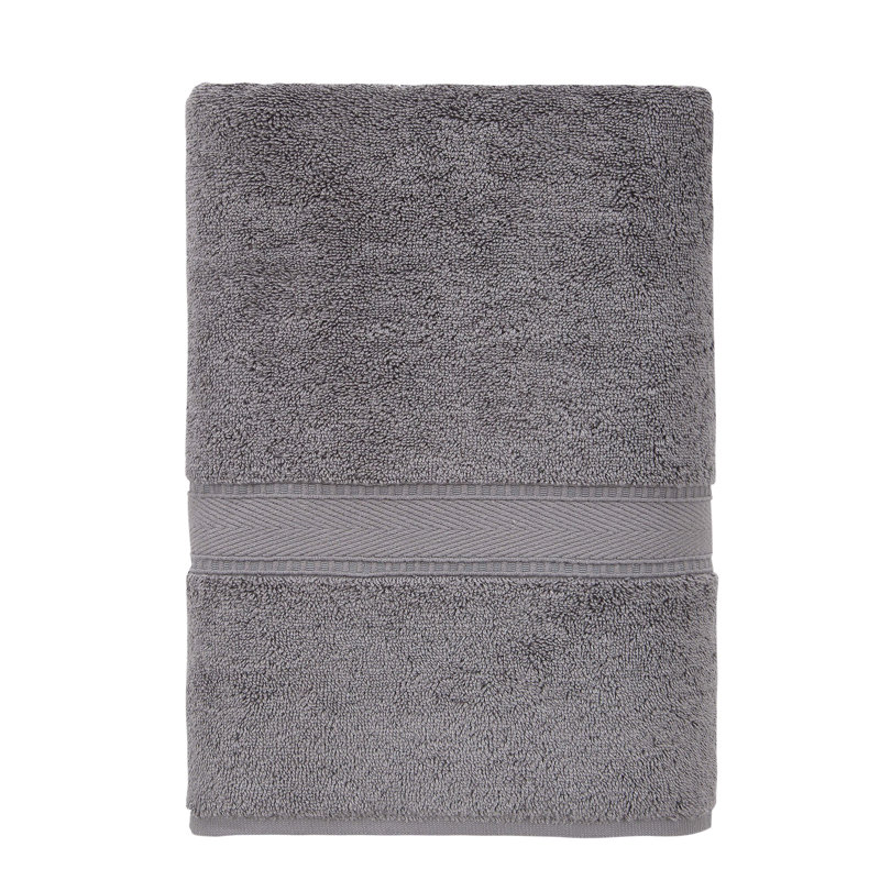 Comerford Midweight Bath Towel, Dark Gray