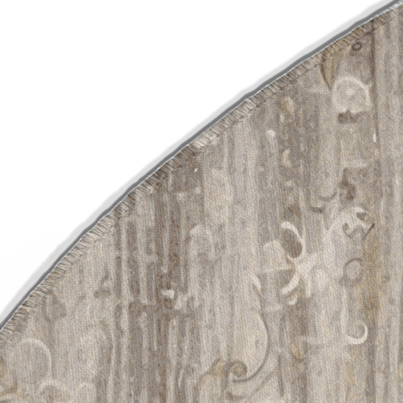 Whispered Gleam Indoor And Outdoor Area Rug, Round 5'