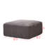 Canapé modulaire gris désossé avec nuage, méridienne moderne en U de 113 po avec méridienne, tissu en velours côtelé de luxe, fabrication entièrement en mousse, sans assemblage, dossier à 3 places et coussins décoratifs modulaires, pour-275097261