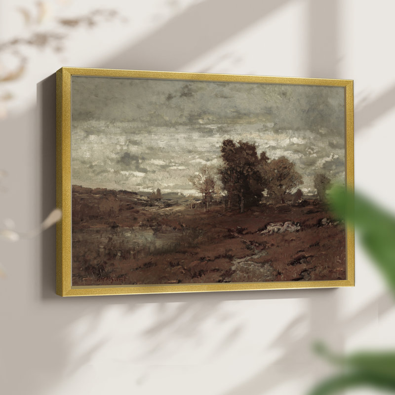 Paysages rétro-DLxxix-impression encadrée - réversible, H 22 po x l 28 po
