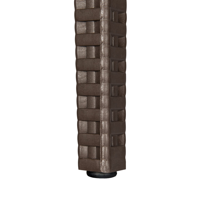 Chaise de patio en osier empilable Mace, Brun, Single