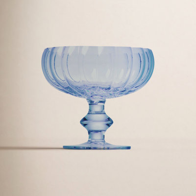 Genesis Ribbed Crystal Coupe Glass