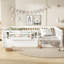 Queen Floor bed with Heightened Fence and bookshelf-286043229