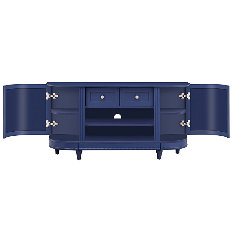 Buffet 2 tiroirs 48,53 po Leelou, Bleu marine
