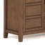 Meuble télé haut en bois massif de 54 po Burlington pour téléviseurs de 60 po ou moins avec 2 armoires, 2 tiroirs et tablette réglable Burlington-1909658898