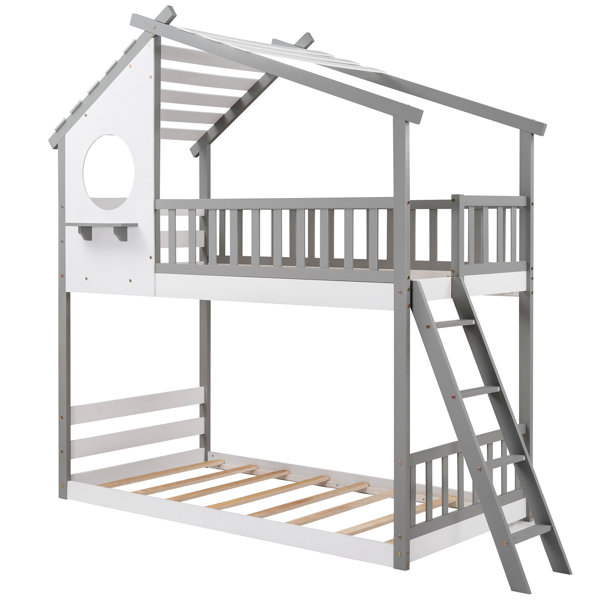 Viv + Rae Dimarco Kids Twin Over Twin Bunk Bed & Reviews | Wayfair