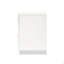 Table de chevet 2 tiroirs au fini blanc ultrabrillant