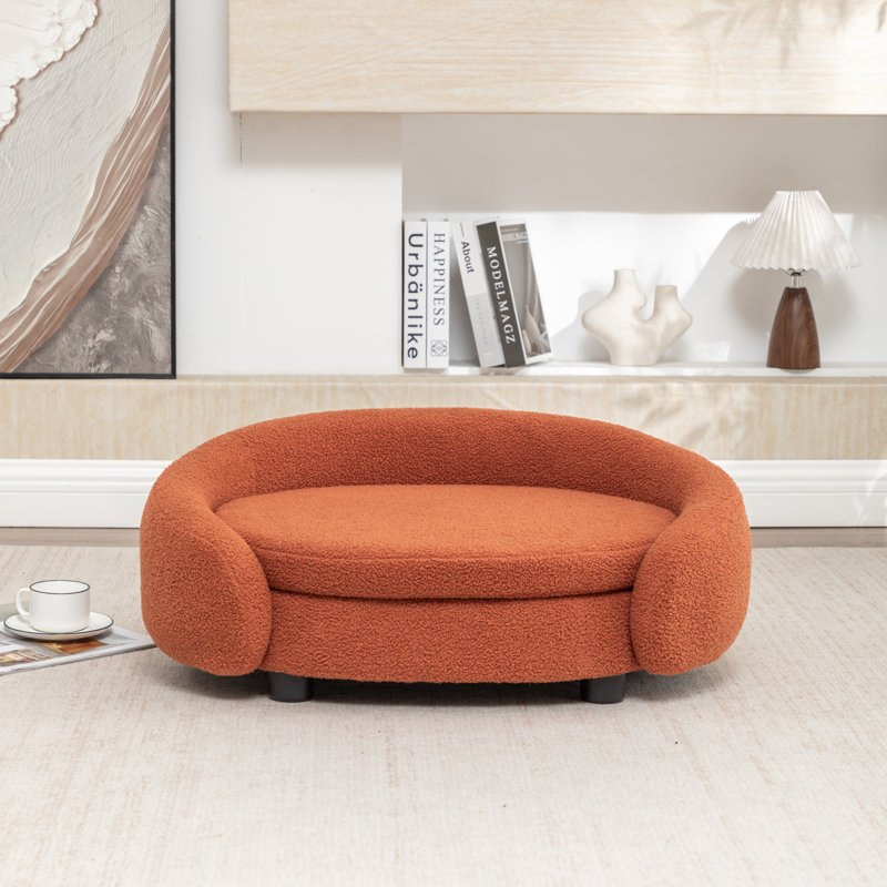 Lit pour chien Malcolm Elegant Rectangle, Orange