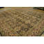 Earthy Tone Tribal Geometric Allover Pattern Antique Square Shape Turkish Oushak Carpet