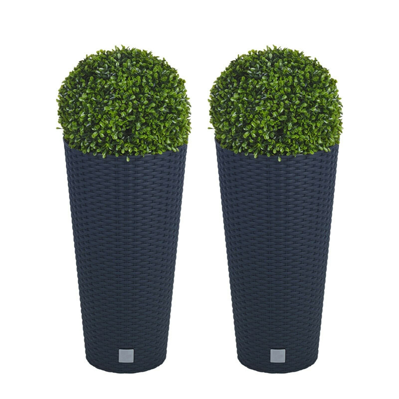 Fok Pot Planter, Blue, Set of 2