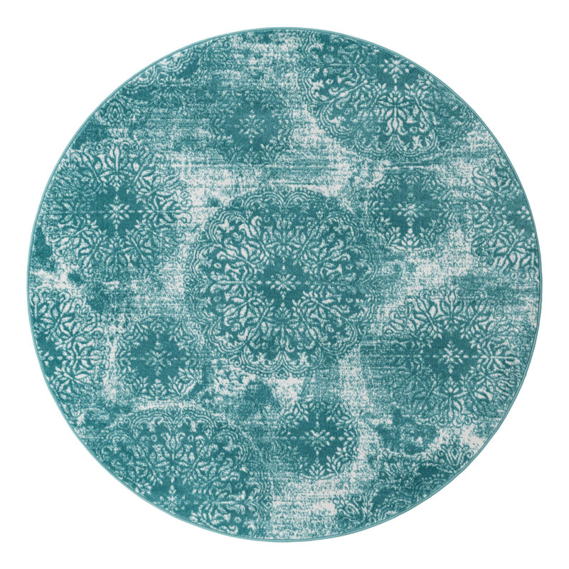 Coblitz Abstract Indoor Rug, Round 5'1"