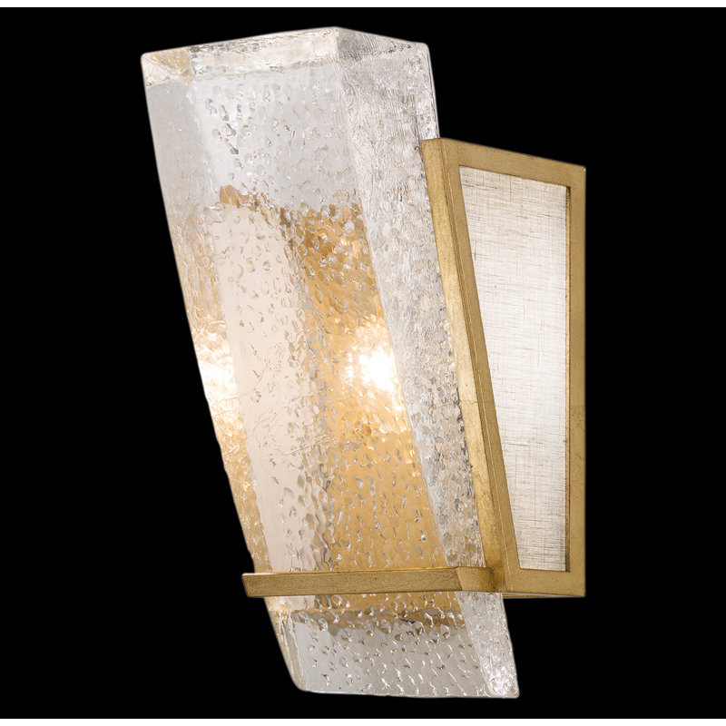 Crownstone Flush Mounted Sconce, Gold
