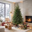 5 ft Full Spruce Christmas Tree with Realistic Dense Tips, Easy Assembly - Green