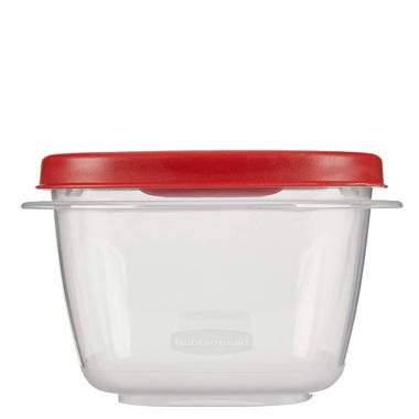 Rubbermaid 29.6 Rectangle Plastic Food Storage Container with Lid Set of 6