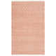 Evansdale Geometric Handmade Flatweave Cotton Orange Area Rug