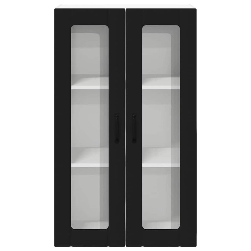Vidaxl Kitchen Wall Cabinet White 60 X 31 X 100 Cm Engineered Wood, Black, 100cm H x 60cm W x 31cm D