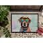 Chocolate Labrador Hippie Dawg Doormat-2089335258